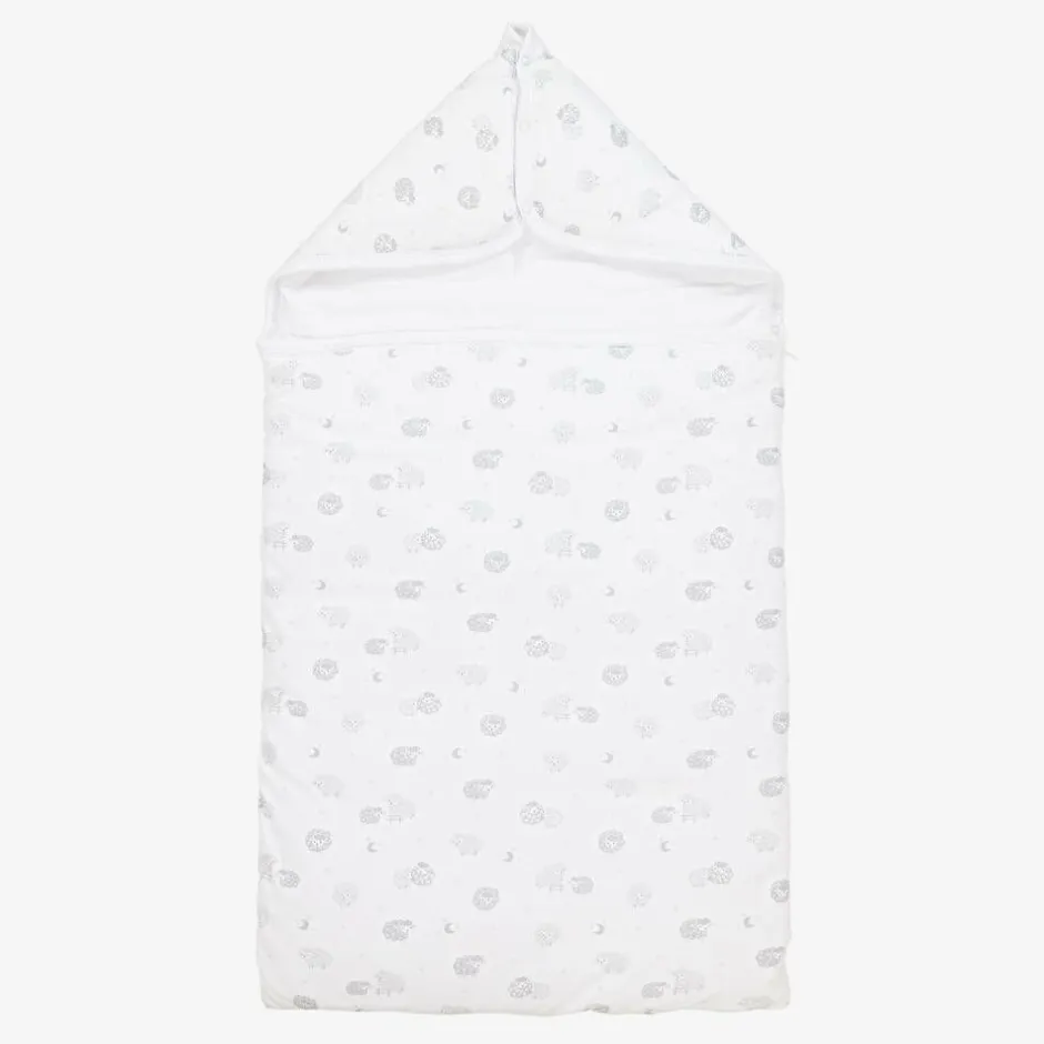 Kissy Kissy Grey & White Cotton Baby Sheep Nest (76cm) Hot