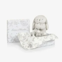 Tartine et Chocolat Grey Augustin the Rabbit Baby Comforter (25cm) Clearance