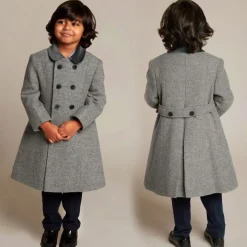 Ancar Grey Classic Wool Coat