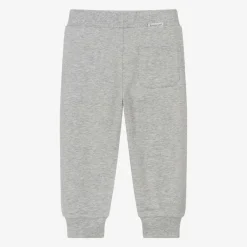 Moncler Enfant Grey Cotton Joggers Discount