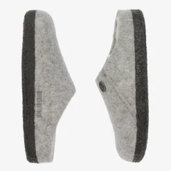 Birkenstock Grey Felted Wool Slippers Best