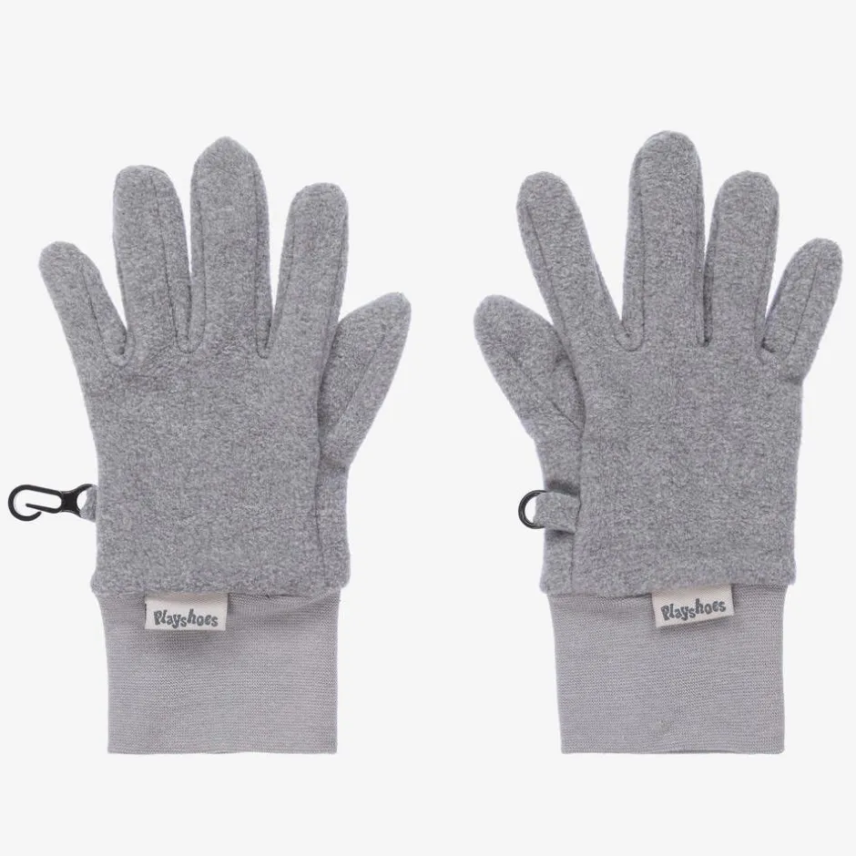 Playshoes Grey Fleece Gloves Discount