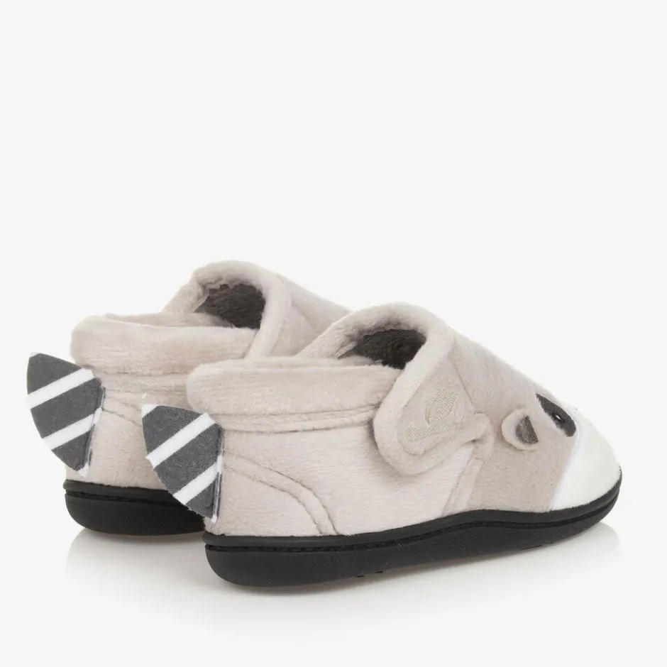 Chipmunks Grey Fleece Slippers Clearance