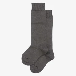 Falke Grey Knee High Wool Socks Sale