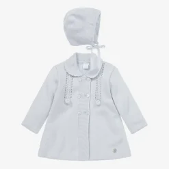 ArtesanĂa Granlei Grey Knitted Coat & Hat Set Clearance