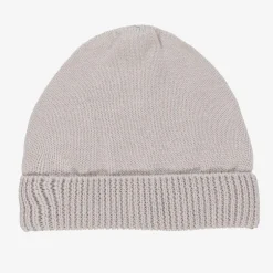Minutus Grey Knitted Cotton Baby Hat Best