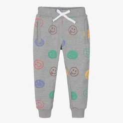 Joyday Grey Marl Cotton Happy Faces Joggers Discount