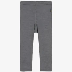 Joha Grey Merino Wool & Silk Leggings New