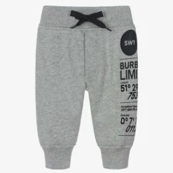 Burberry Grey Montage Logo Baby Joggers Best