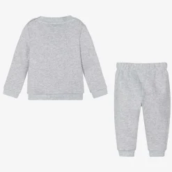 Lacoste Grey Organic Cotton Baby Tracksuit Best