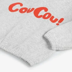 Mini Rodini Grey Organic Cotton CouCou Print Hoodie Best