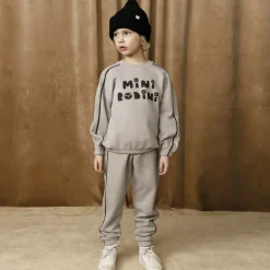 Mini Rodini Grey Organic Cotton Joggers Sale