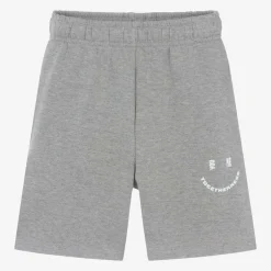 Molo Grey Organic Cotton Smile Shorts GreyMelange Clearance