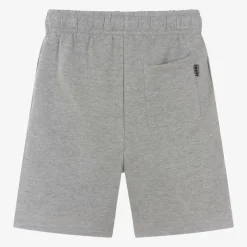 Molo Grey Organic Cotton Smile Shorts GreyMelange Clearance