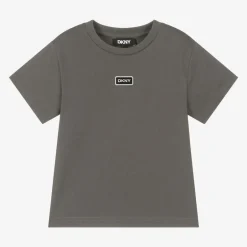 DKNY Grey Organic Cotton T-Shirt Outlet