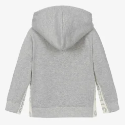 Stella McCartney Kids Grey Organic Cotton Zip-Up Top Hot