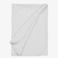 Kissy Kissy Grey Pima Cotton Crescent Moonlight Blanket (73cm) Outlet