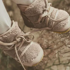 Donsje Grey Sherpa Fleece Pre-Walkers Lilac Outlet