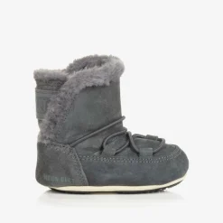 Moon Boot Grey Suede Baby s Hot
