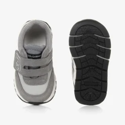 Dolce amp; Gabbana Grey Suede Leather & Mesh Baby Trainers Best