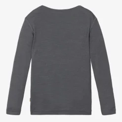 Joha Grey Thermal Merino Wool & Silk Top Clearance