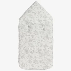 Tartine et Chocolat Grey Toile De Jouy Cotton Nest (81cm) New