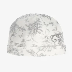 Tartine et Chocolat Grey Toile De Jouy Cotton Hat Best