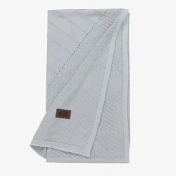 Jamiks Grey Viscose Knit Baby Blanket (100cm) New