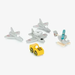 Vilac Grey Wooden Aircraft Carrier Toy (54cm) Hot