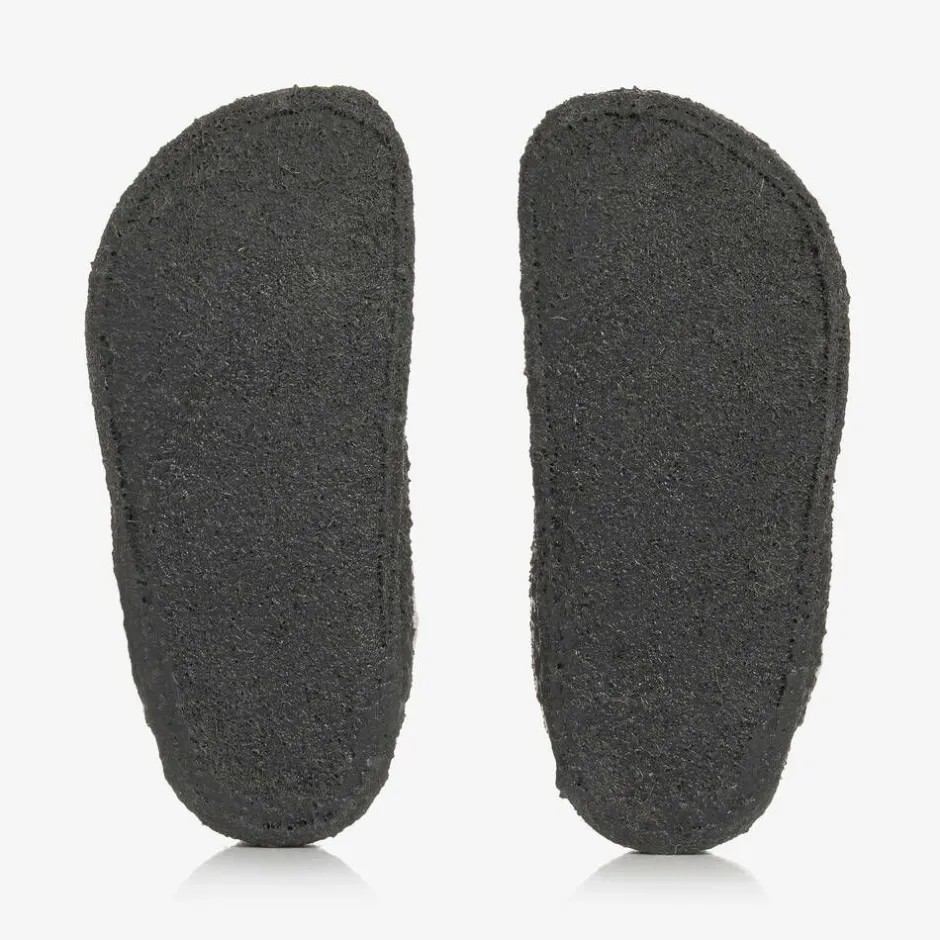 Birkenstock Grey Wool Felt Slippers Best