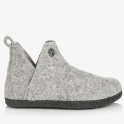Birkenstock Grey Wool Felt Slippers Best