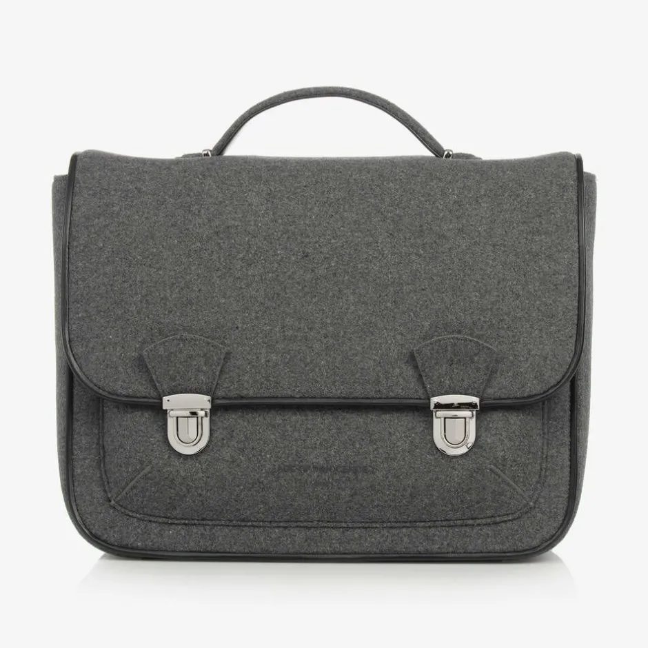 Age of Innocence Grey Wool Satchel Backpack (34cm) Best