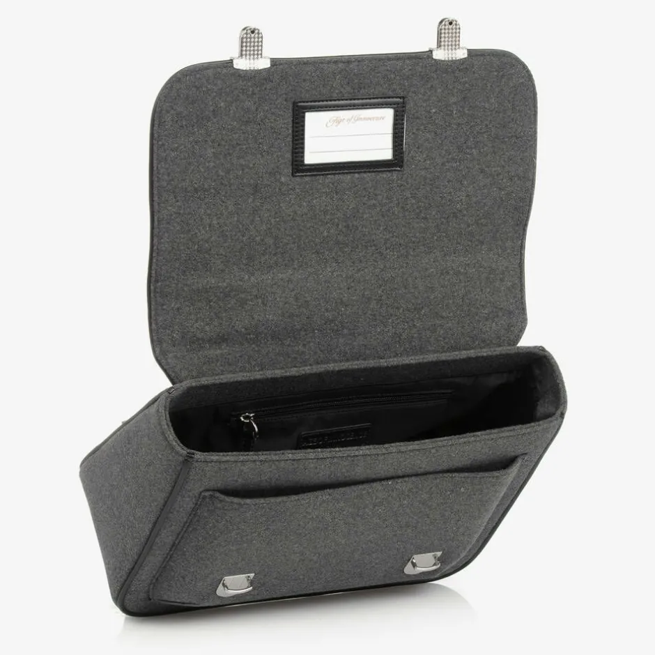 Age of Innocence Grey Wool Satchel Backpack (34cm) Best