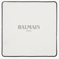 Balmain Ivory & Black Cotton Babysuit Gift Set Sale
