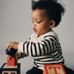 Tommy Hilfiger Ivory & Blue Cotton Baby Leggings Set Best