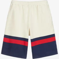 Gucci Ivory & Blue Jersey Shorts Best