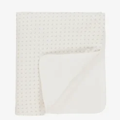 Emporio Armani Ivory & Beige Cotton Padded Blanket (73cm)