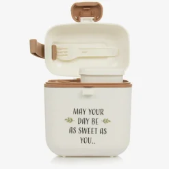 Elodie Ivory & Beige Lunch Box (14cm) Sale