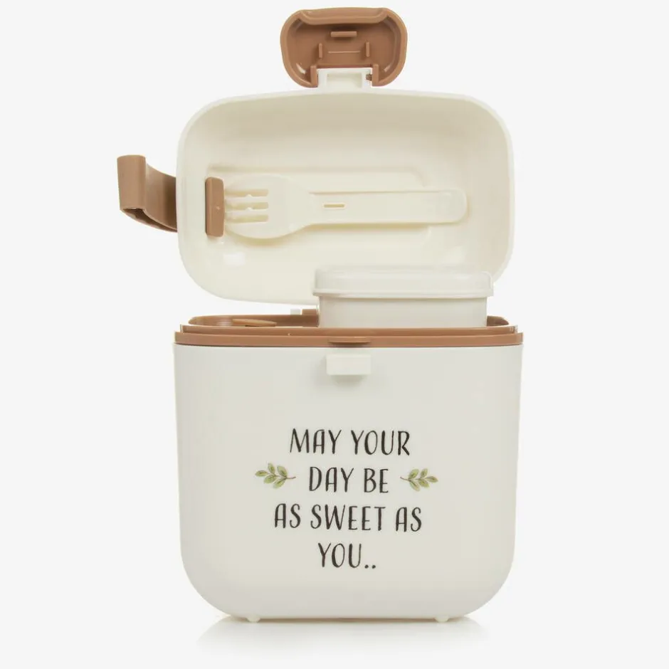 Elodie Ivory & Beige Lunch Box (14cm) Sale