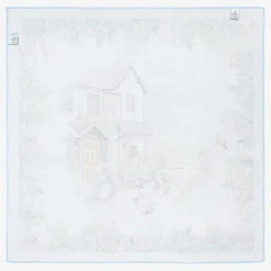 Peter Rabbit™ by Childrensalon Ivory & Blue Cotton Swaddle (100cm)