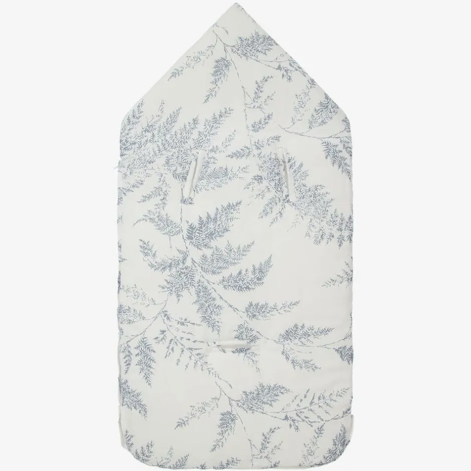 Tartine et Chocolat Ivory & Blue Linen Baby Nest (83cm) Discount