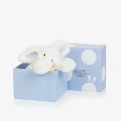 Doudou et Compagnie Ivory & Blue Plush Bunny Soft Toy (16cm) Best