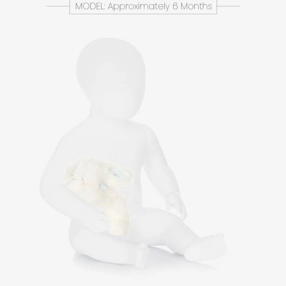 Doudou et Compagnie Ivory & Blue Plush Bunny Soft Toy (16cm) Best