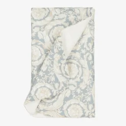 Versace Ivory & Grey Barocco Blanket (75cm) Hot