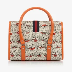 Gucci Ivory & Orange Handbag (27cm)