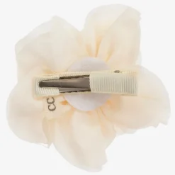 Cute Cute Ivory & Pink Hairclip (8cm) New