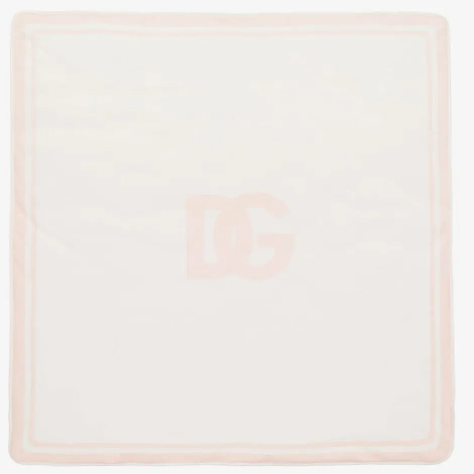 Dolce amp; Gabbana Ivory & Pink Padded DG Blanket (81cm) Best