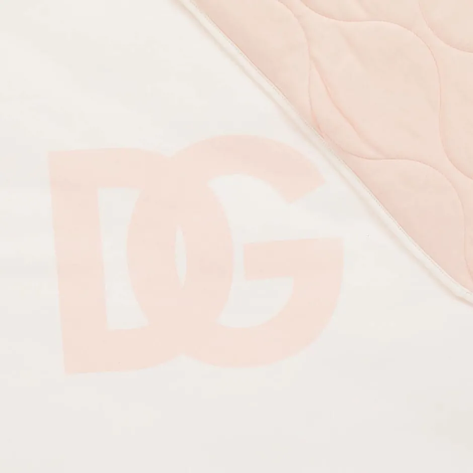 Dolce amp; Gabbana Ivory & Pink Padded DG Blanket (81cm) Best