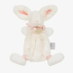 Doudou et Compagnie Ivory & Pink Plush Bunny Doudou (26cm)