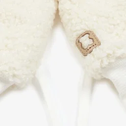 Jamiks Ivory Bouclé Fleece Mittens Best